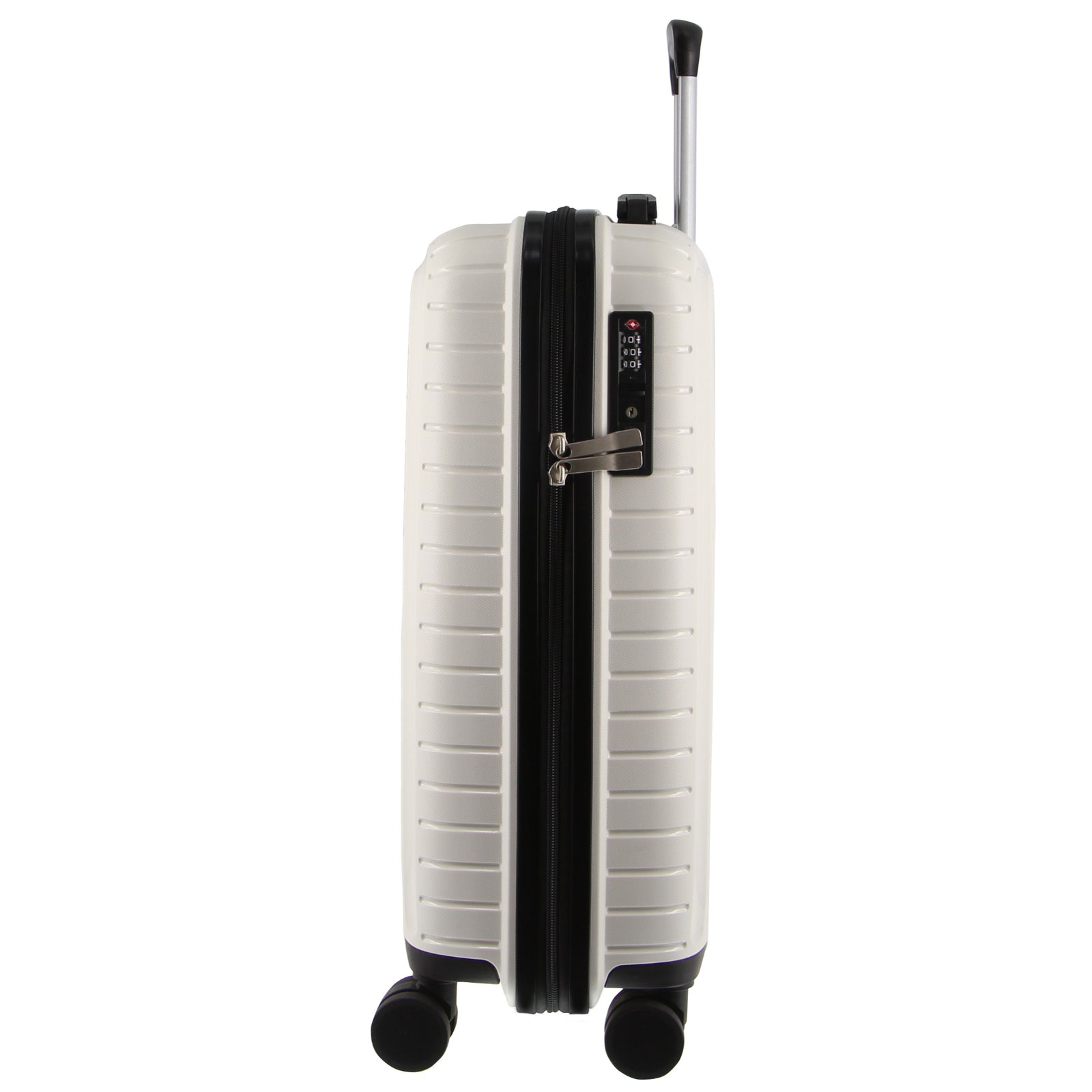 Pierre Cardin 65cm Medium Hard-Shell Suitcase Travel Luggage Bag - White-Home & Garden > Travel > Suitcases-PEROZ Accessories