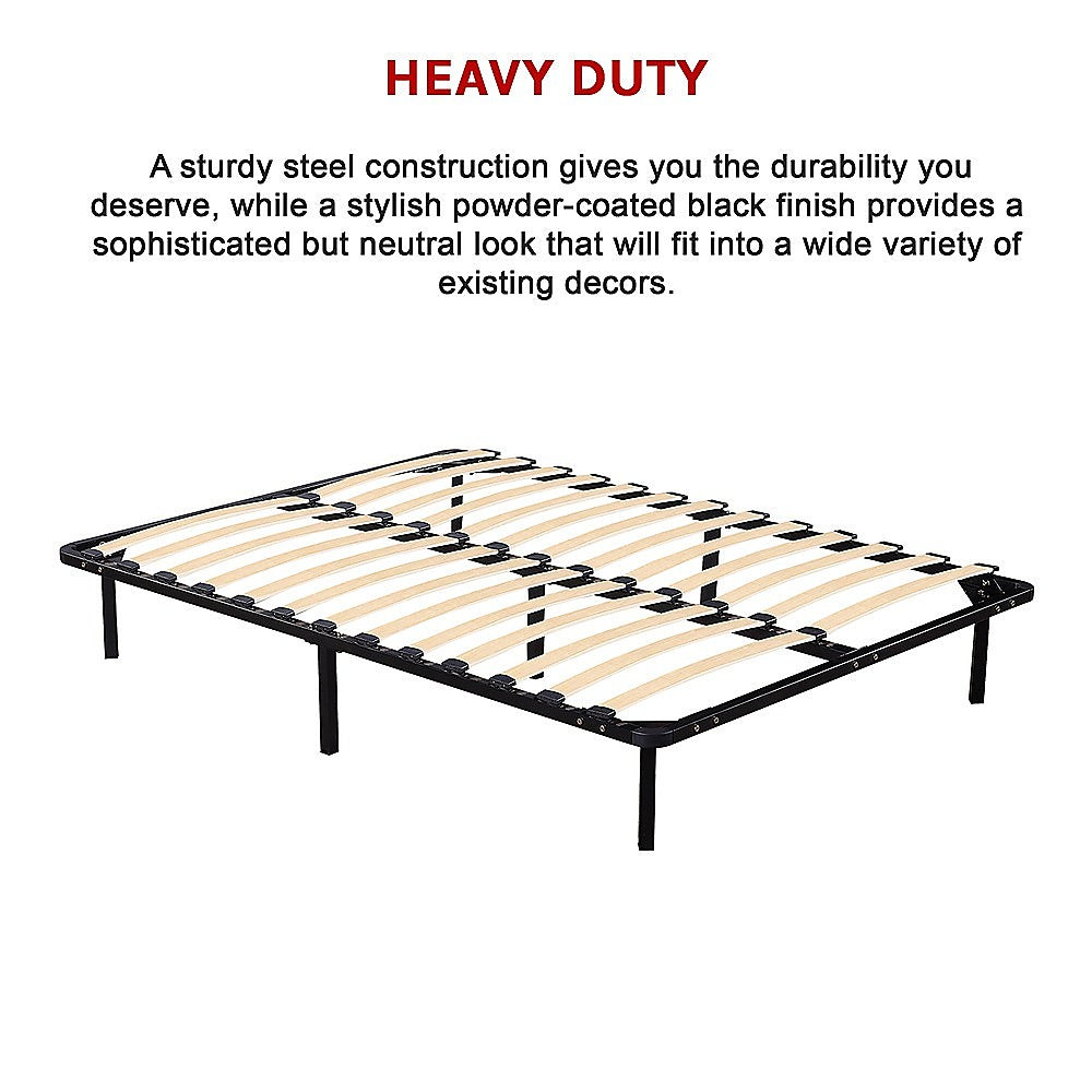Double Metal Bed Frame - Bedroom Furniture-Furniture > Bedroom > Beds & Bed Frames-PEROZ Accessories