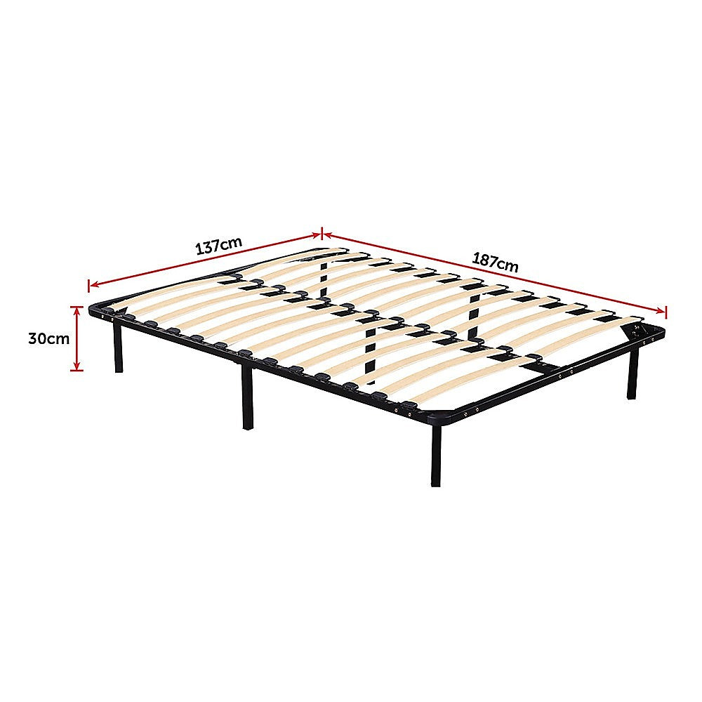 Double Metal Bed Frame - Bedroom Furniture-Furniture > Bedroom > Beds & Bed Frames-PEROZ Accessories