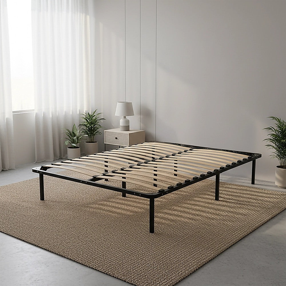 Queen Metal Bed Frame - Bedroom Furniture-Furniture > Bedroom > Beds & Bed Frames-PEROZ Accessories