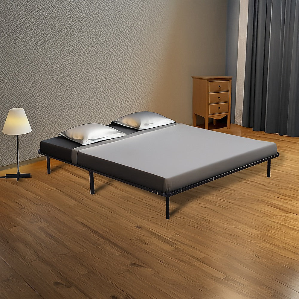 King Metal Bed Frame - Bedroom Furniture-Furniture > Bedroom > Beds & Bed Frames-PEROZ Accessories