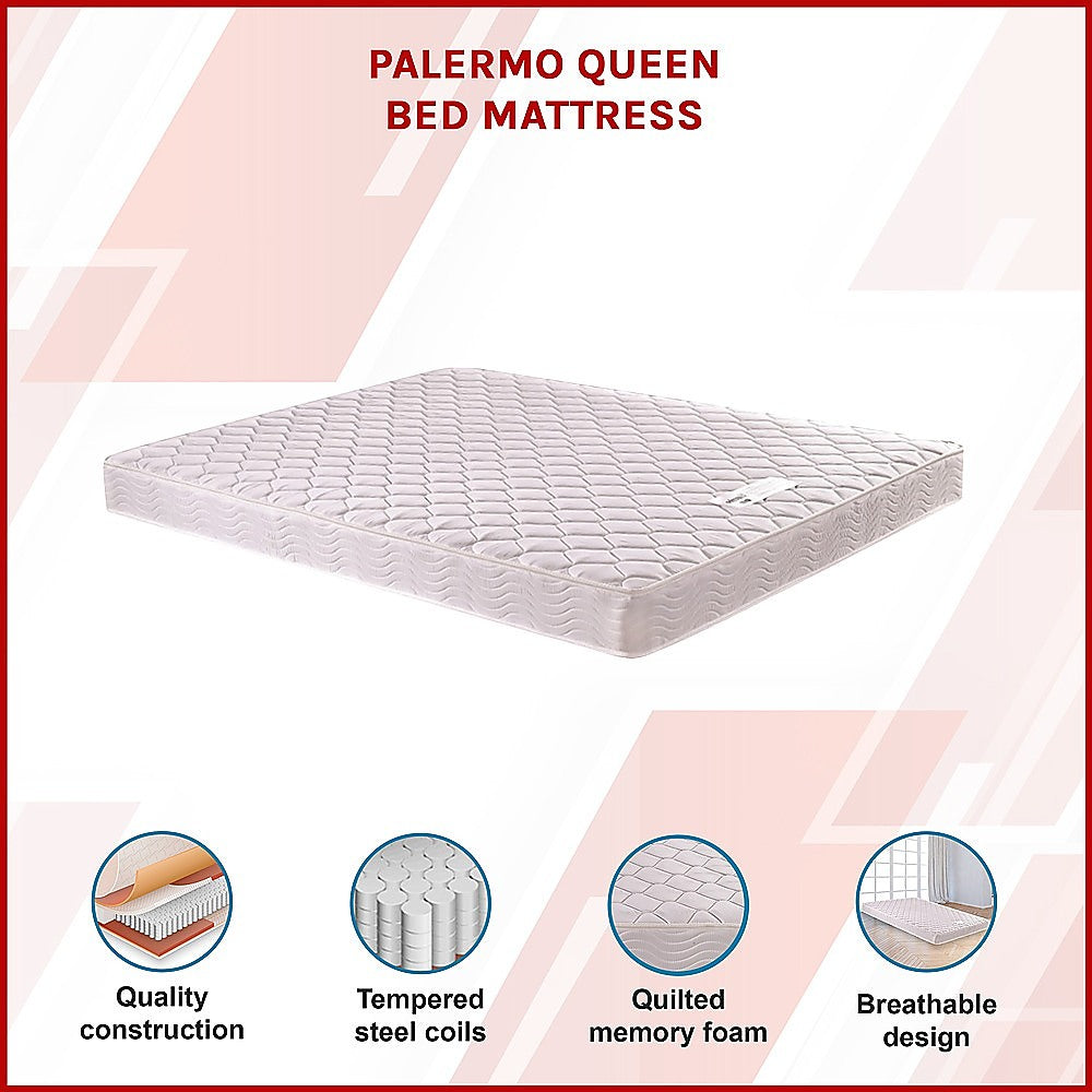 PALERMO Queen Bed Mattress-Furniture > Mattresses-PEROZ Accessories
