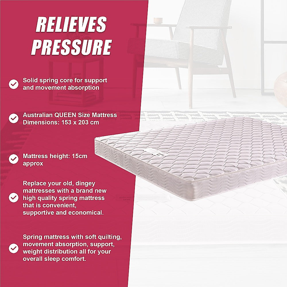 PALERMO Queen Bed Mattress-Furniture > Mattresses-PEROZ Accessories