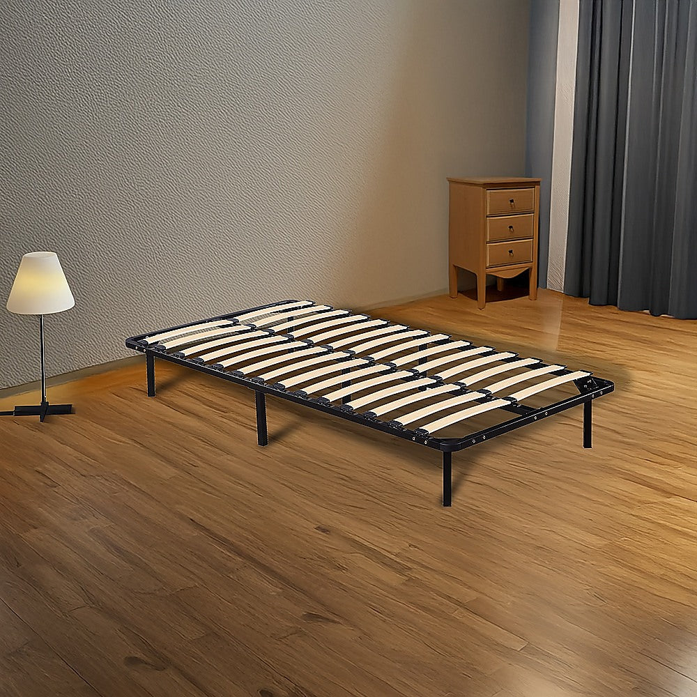 King Single Metal Bed Frame - Bedroom Furniture-Furniture > Bedroom > Beds & Bed Frames-PEROZ Accessories