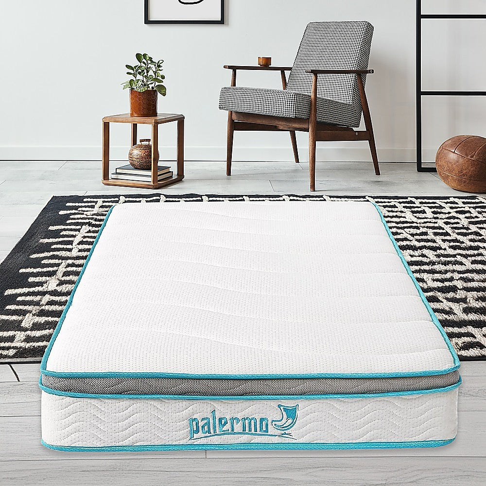 Palermo King Single 20cm Memory Foam and Innerspring Hybrid Mattress-Furniture > Mattresses-PEROZ Accessories