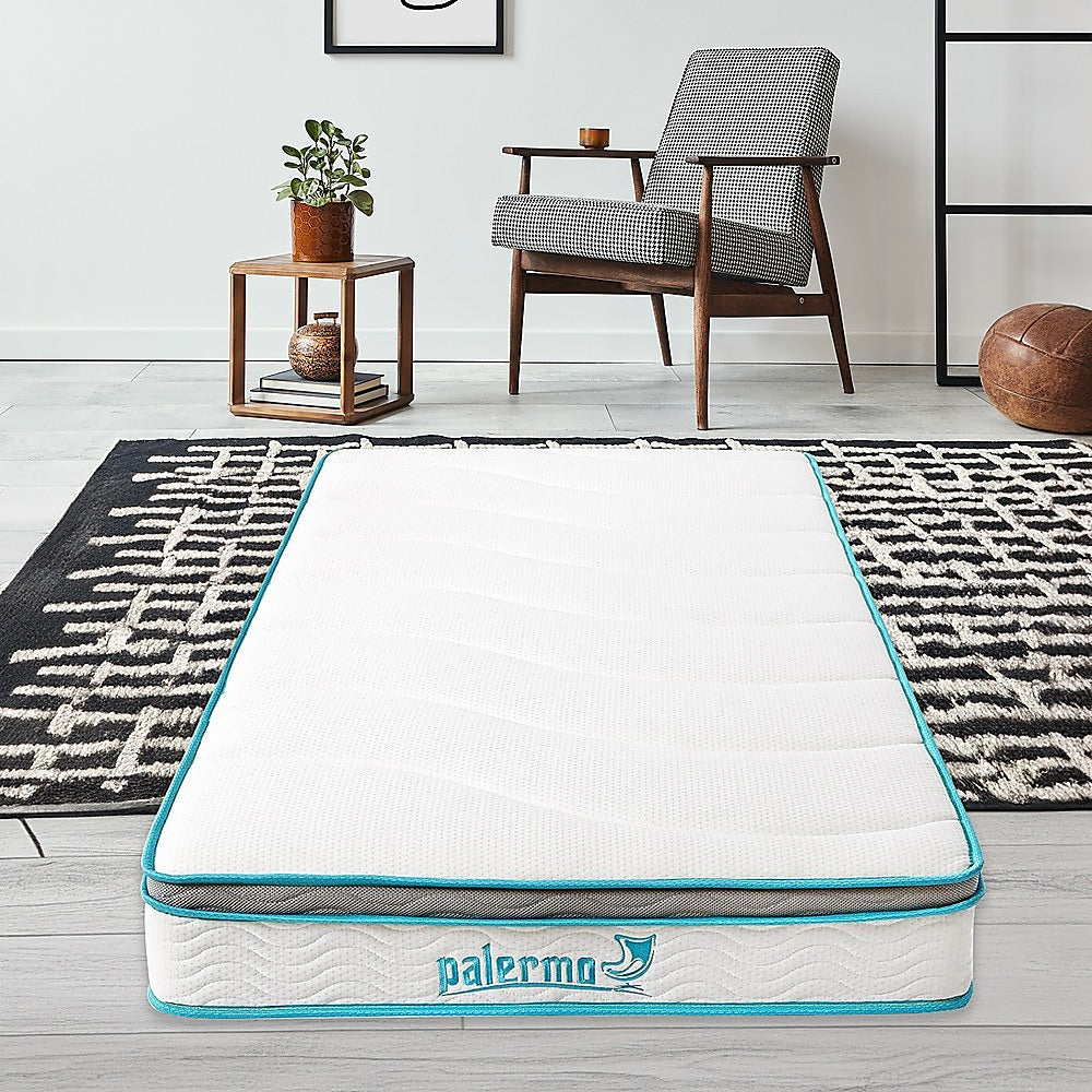 Palermo Single 20cm Memory Foam and Innerspring Hybrid Mattress-Furniture > Mattresses-PEROZ Accessories