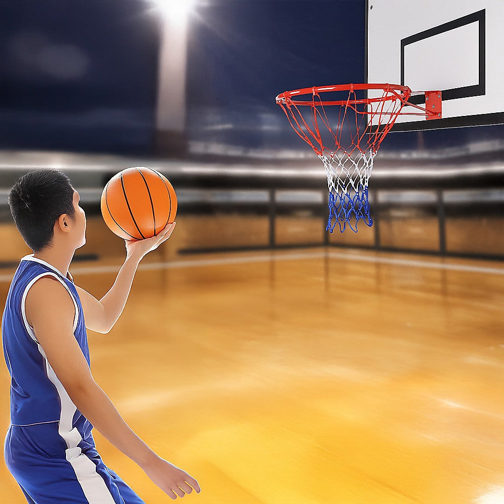 Pro Size Wall Mounted Basketball Hoop Ring Goal Net Rim Dunk Shooting Outdoor-Sports & Fitness > Fitness Accessories-PEROZ Accessories