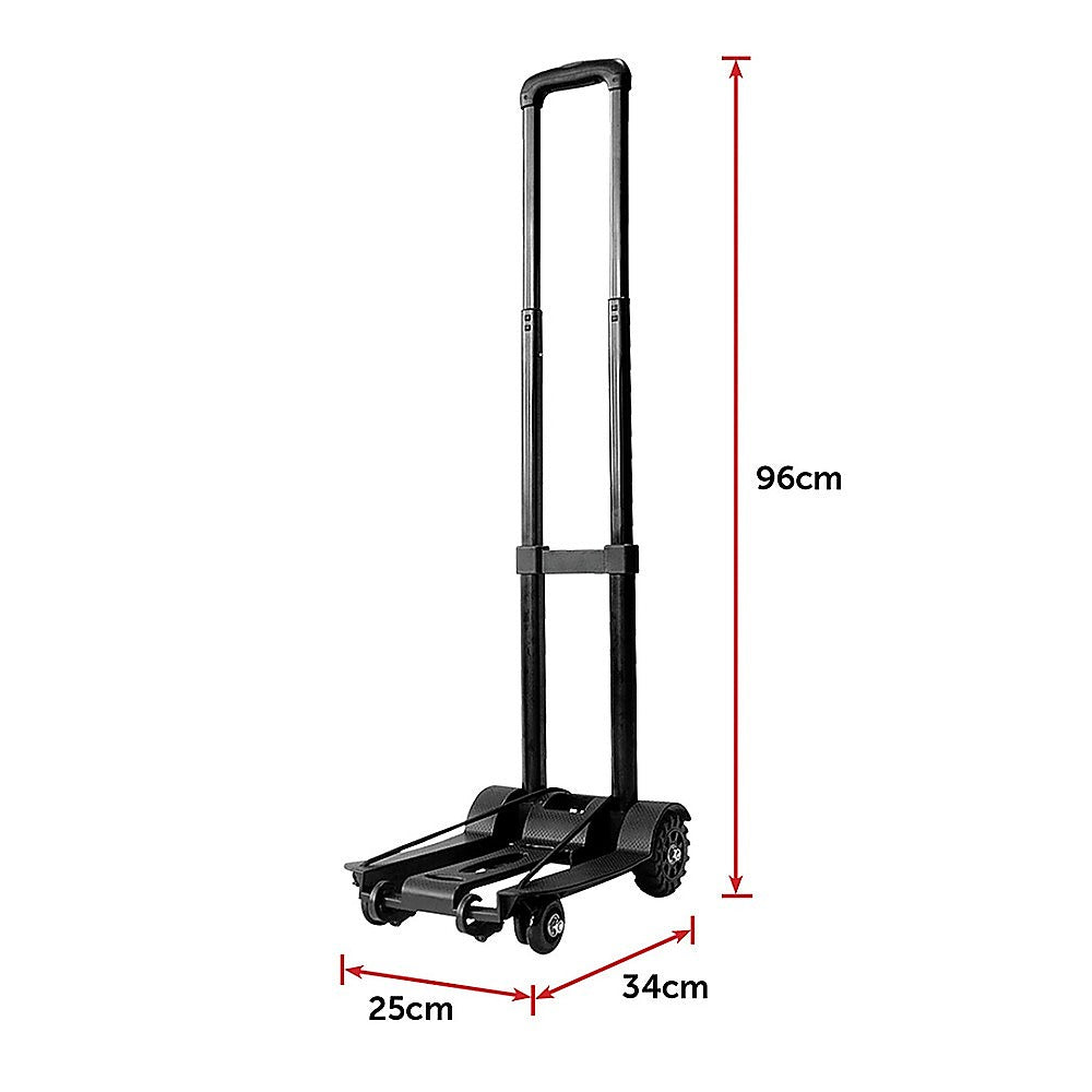 Portable Cart Folding Dolly Push Truck Hand Collapsible Trolley Luggage 70Kg-Outdoor > Others-PEROZ Accessories