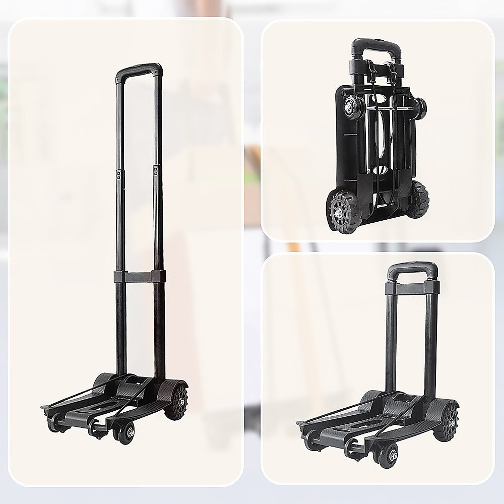 Portable Cart Folding Dolly Push Truck Hand Collapsible Trolley Luggage 70Kg-Outdoor > Others-PEROZ Accessories