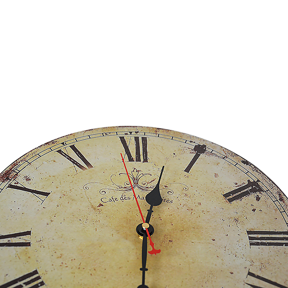 Large Vintage Wall Clock Kitchen Office Retro Timepiece-Home & Garden > Decor-PEROZ Accessories