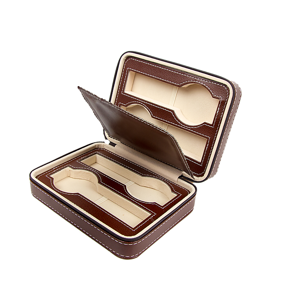 4 Watch Box Display Travel Case PU Leather-Home & Garden > Hobbies-PEROZ Accessories