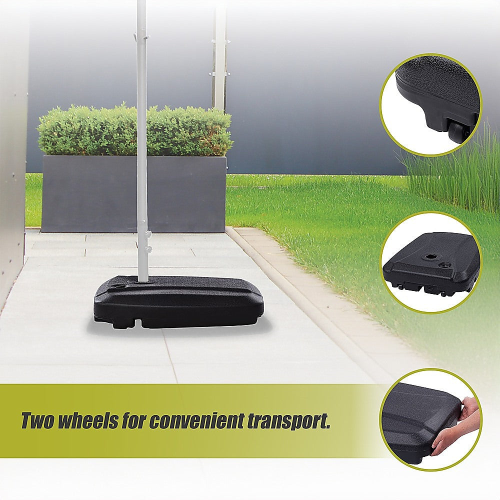 60x80cm Outdoor Umbrella Stand Base Sand/ Water Pod Round Portable Grip-Home & Garden > Shading > Umbrellas & Sunshades-PEROZ Accessories