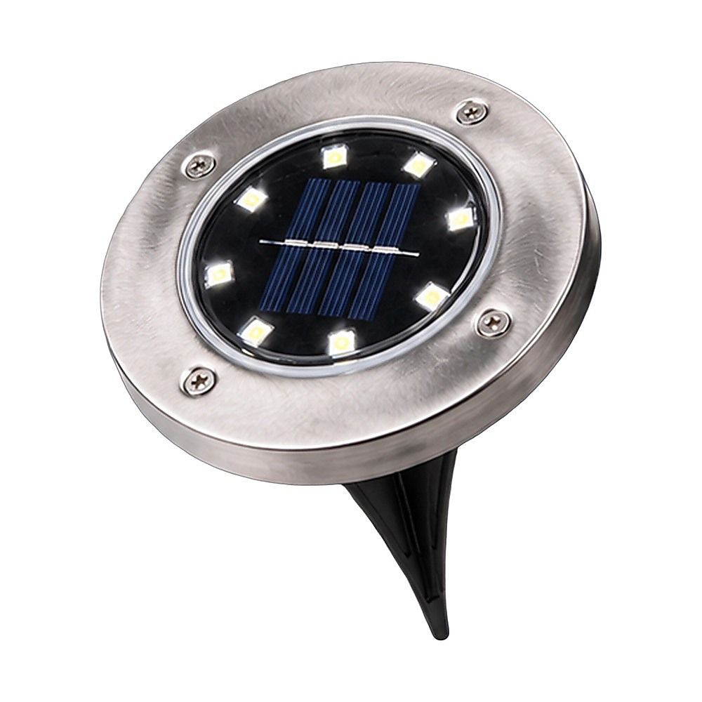 12x Solar Powered LED Buried Inground Recessed Light Garden Outdoor Deck Path-Home & Garden > Garden Lights-PEROZ Accessories