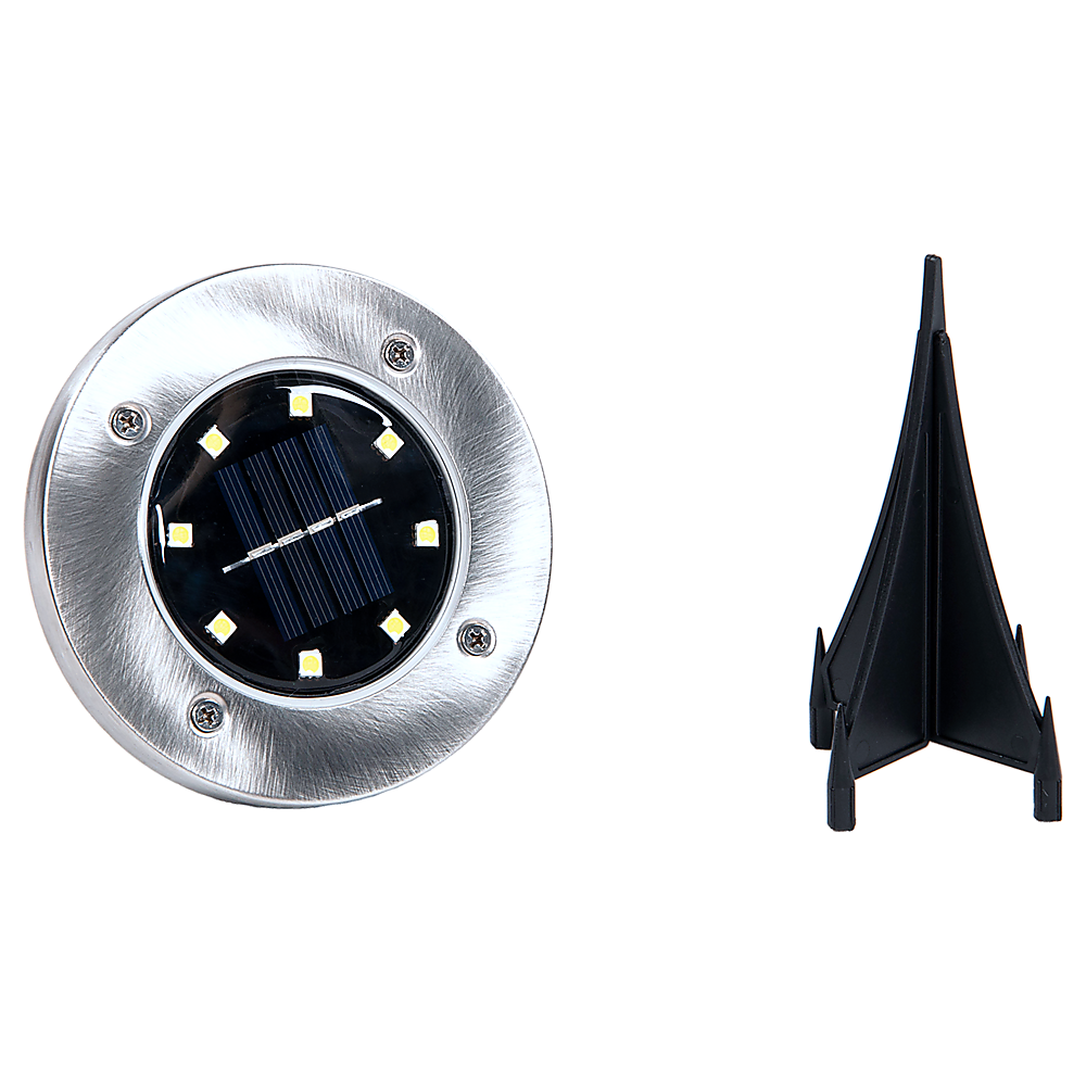 12x Solar Powered LED Buried Inground Recessed Light Garden Outdoor Deck Path-Home & Garden > Garden Lights-PEROZ Accessories