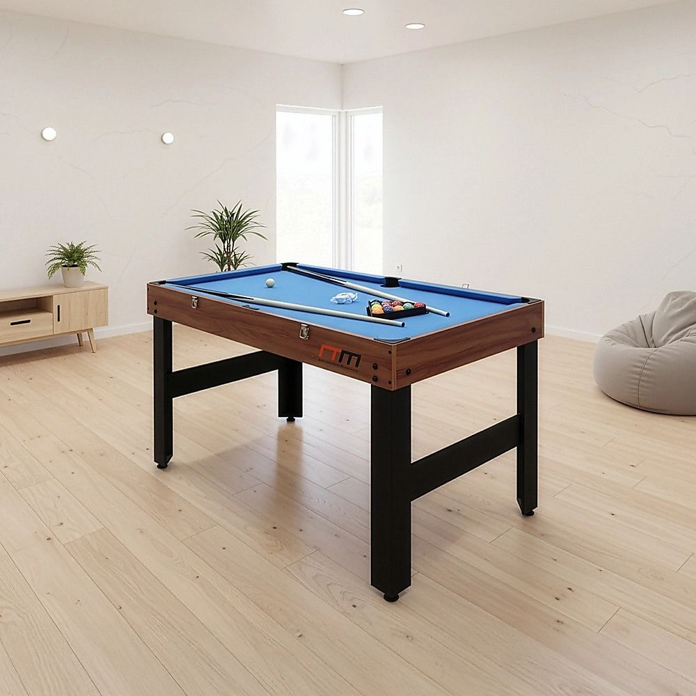 4FT 3-in-1 Games Foosball Soccer Hockey Pool Table-Gift & Novelty > Games > Activity Games-PEROZ Accessories