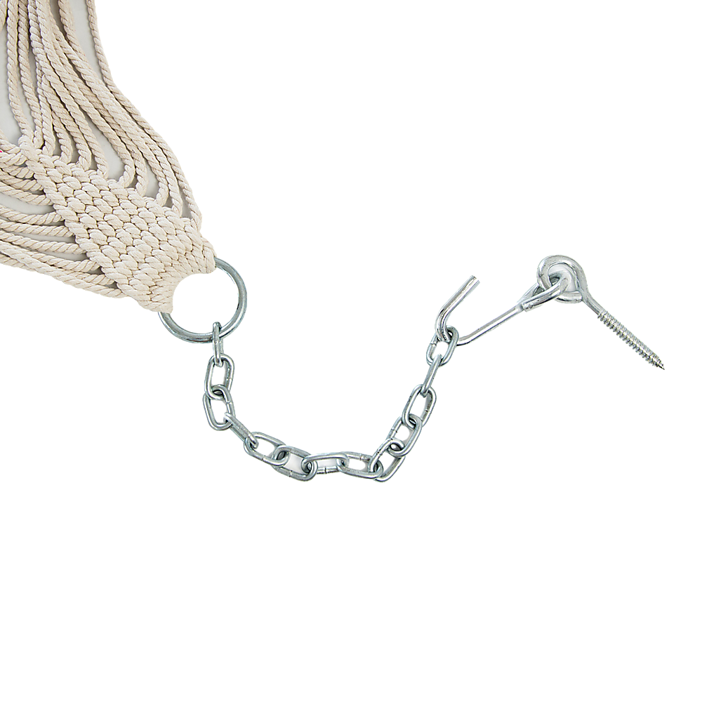 4m Traditional Cotton Rope Hammock with Hanging Hardware-Hammock-PEROZ Accessories