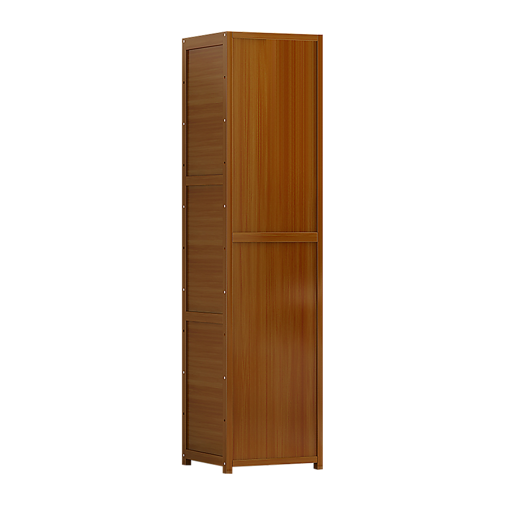 Bamboo Shelf Bookcase Display Storage Rack Stand Livingroom Bedroom-Bookcases & Shelves-PEROZ Accessories