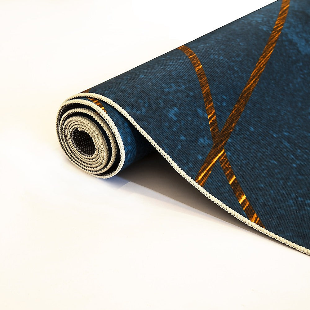 200x300cm Large Floor Teal Blue Rug – Modern Area Carpet for Bedroom, Living Room, Lounge or Home Décor Mat-Furniture > Office-PEROZ Accessories