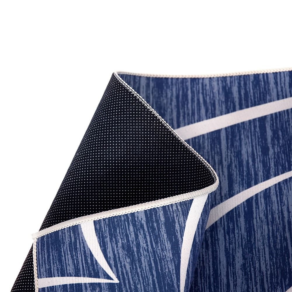 Large Floor Rug – 200x300cm Blue Rug (Waves Style)-Furniture > Office-PEROZ Accessories