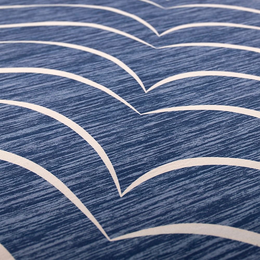 Large Floor Rug – 200x300cm Blue Rug (Waves Style)-Furniture > Office-PEROZ Accessories