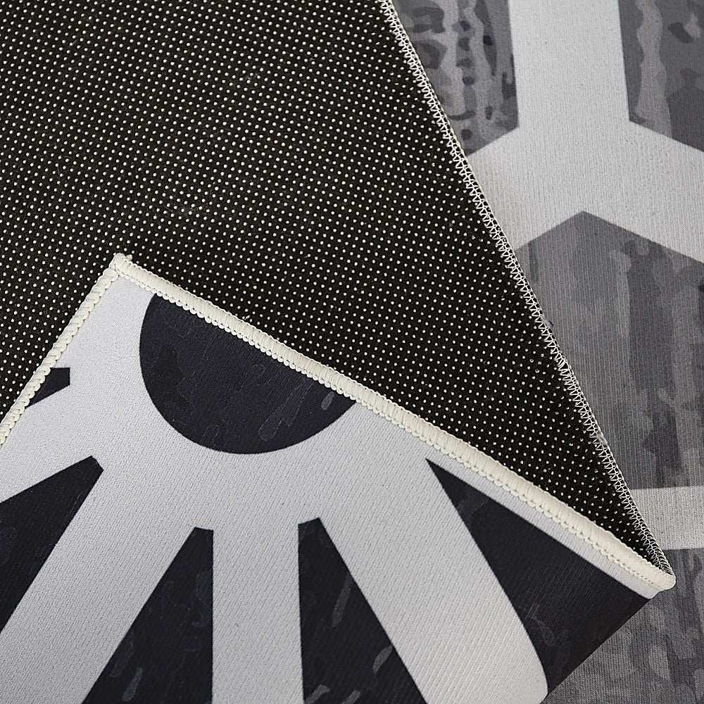 200x300cm Large Floor Black & White Geometric Rug – Modern Area Carpet for Bedroom, Living Room, Lounge or Home Décor Mat-Furniture > Office-PEROZ Accessories