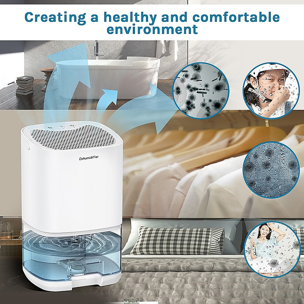 1000ML Mini Dehumidifier Portable Air Dryer Office Moisture Absorber Machine-Aroma Diffusers & Humidifiers-PEROZ Accessories