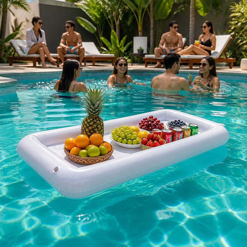 Inflatable Drinks Holder Floating Ice Bar Pool Party-Home & Garden > Pool & Accessories > Pool Toys & Inflatables-PEROZ Accessories