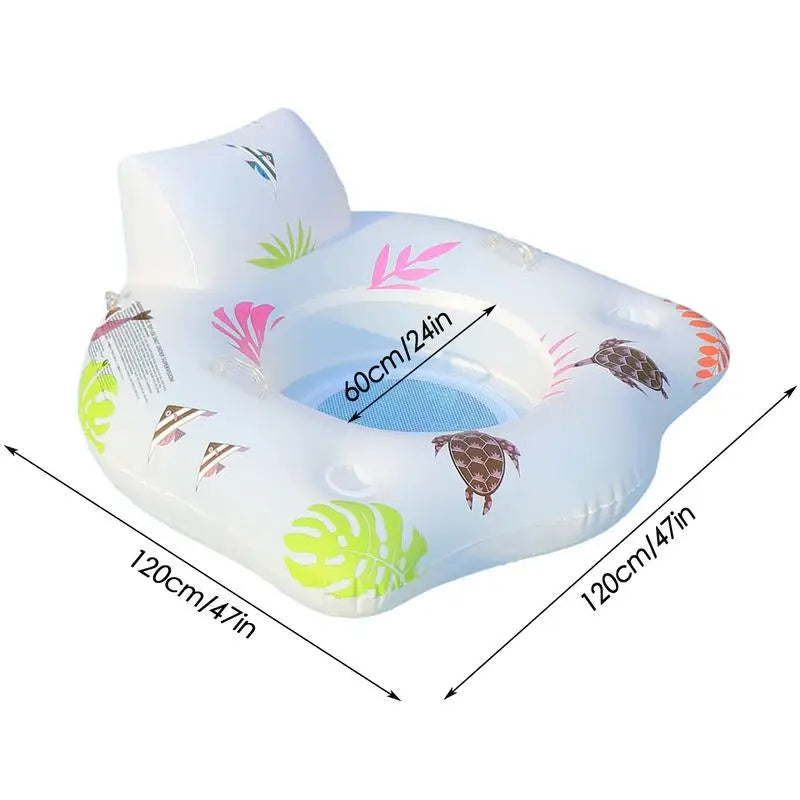 NNEOBA Light-up Inflatable Pool Float Chair-Outdoor Recreation > Camping > Camp Furniture-PEROZ Accessories