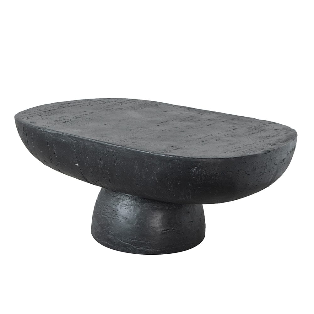 BLACK IS BACK CEMENT COFFEE TABLE-Furniture > Living Room > Coffee Tables-PEROZ Accessories