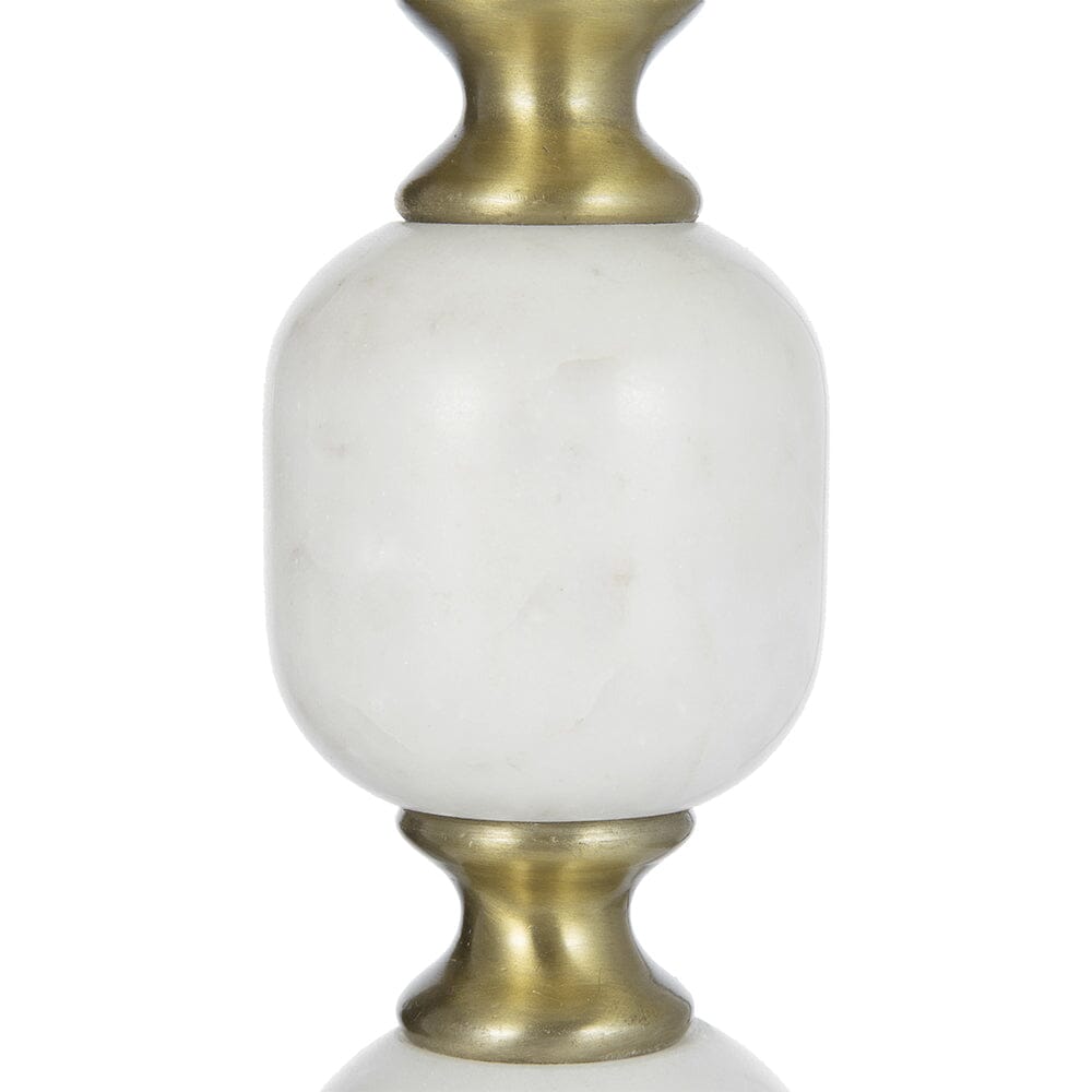 JESICCA MARBLE AND ALUMINUIM HAND MADE SIDE TABLE-Furniture > Living Room > Side Tables-PEROZ Accessories
