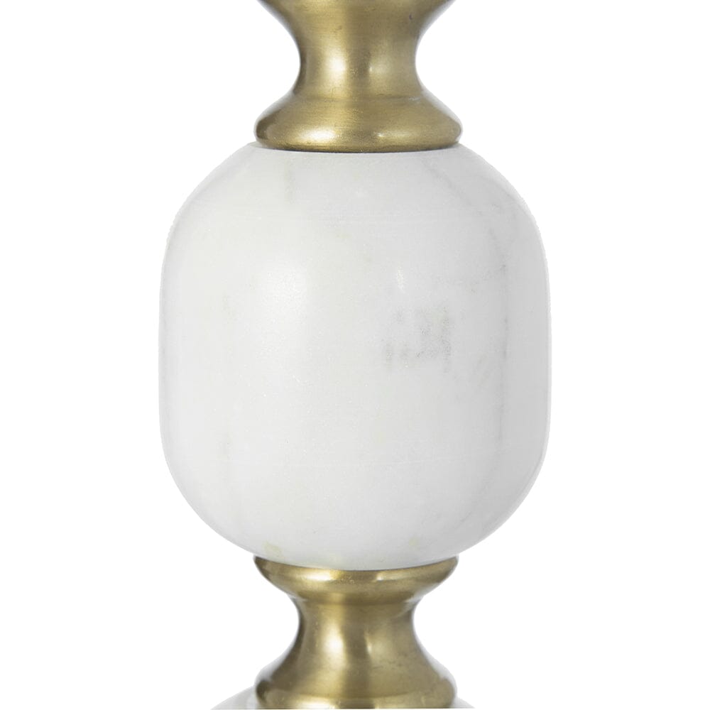 PEBBLE MARBLE AND ALUMINUIM HAND MADE SIDE TABLE-Furniture > Living Room > Side Tables-PEROZ Accessories