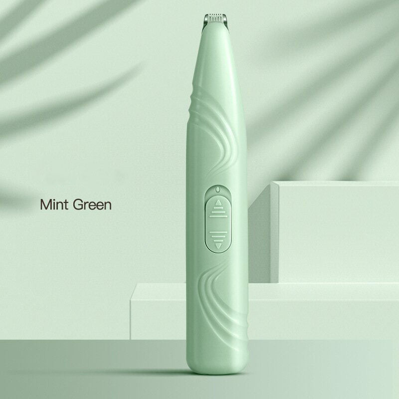 Portable Pet Hair Trimmer in Mint Green with Precision Blade and Ergonomic Design-Pet Care > Cleaning & Maintenance > Pet Grooming Supplies-PEROZ Accessories