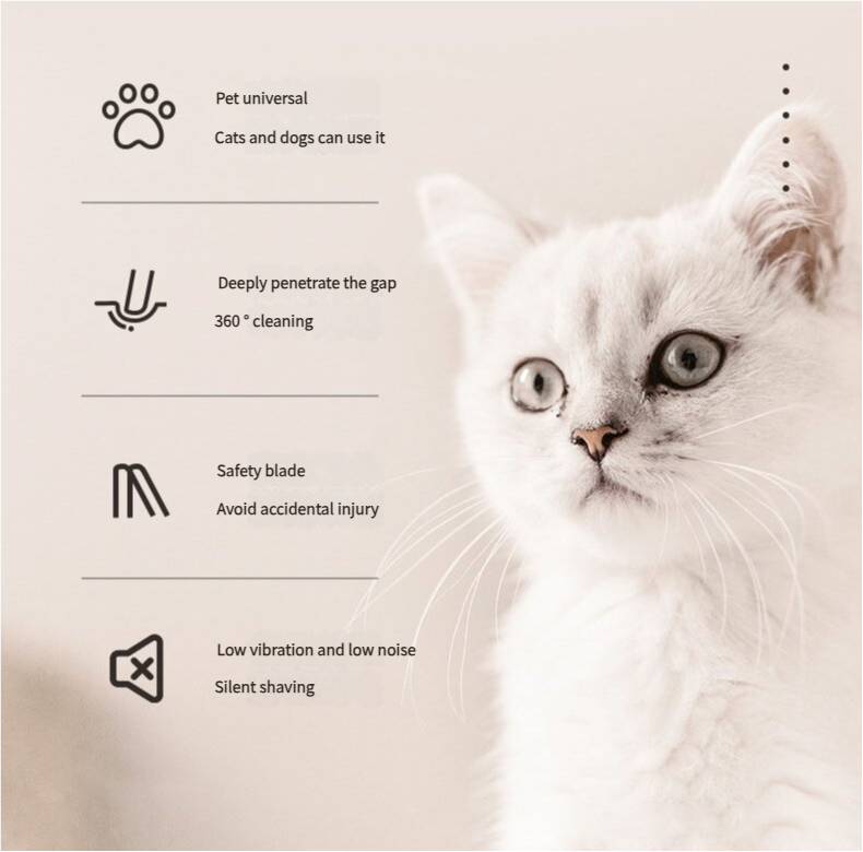 Portable Pet Hair Trimmer in Mint Green with Precision Blade and Ergonomic Design-Pet Care > Cleaning & Maintenance > Pet Grooming Supplies-PEROZ Accessories