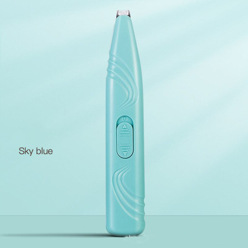 Portable Pet Hair Trimmer in Sky Blue with Precision Blade and Ergonomic Design-Pet Care > Cleaning & Maintenance > Pet Grooming Supplies-PEROZ Accessories