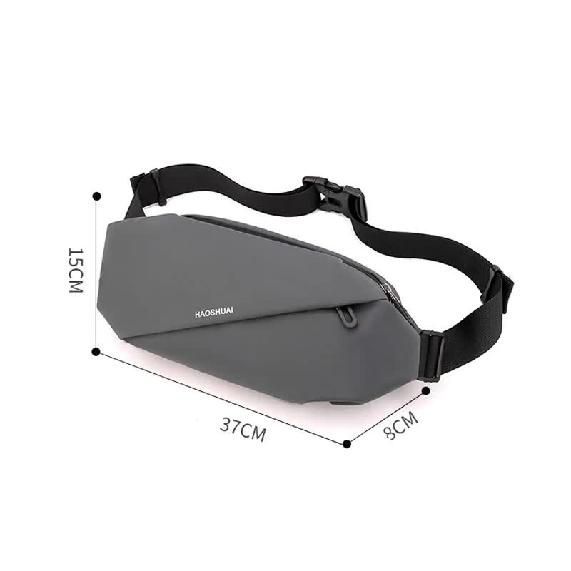Versatile Crossbody/Fanny Pack for Men - Lightweight and Large Capacity (Black)-Fashion > Men&
