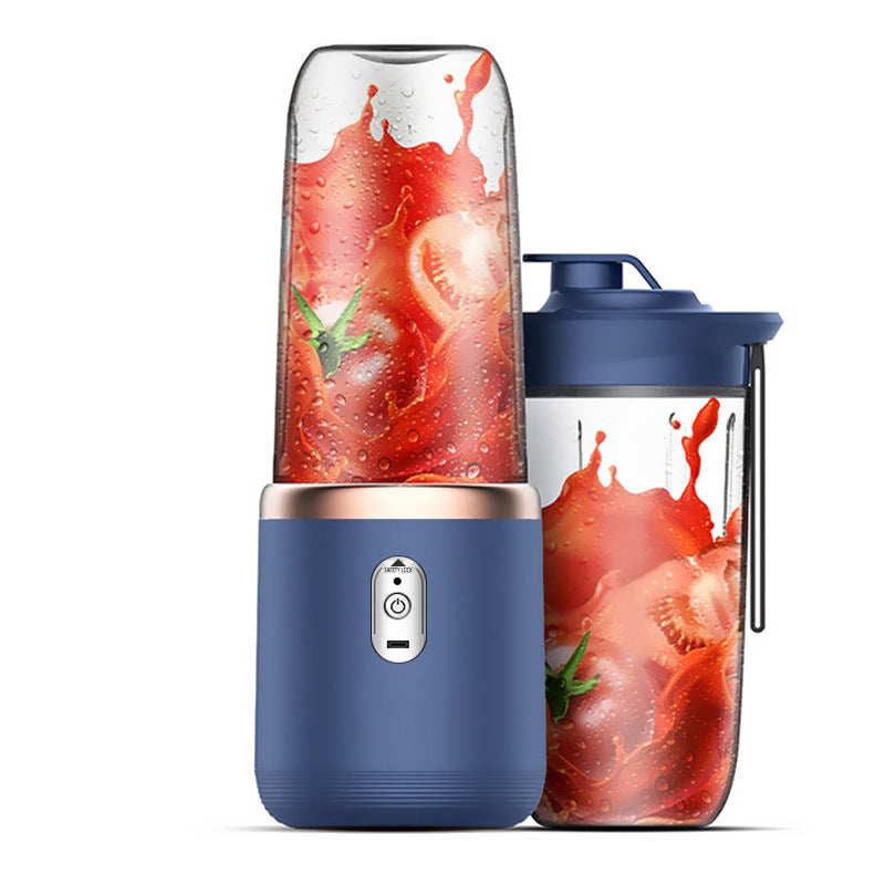 Portable High-Speed Blender with USB Rechargeable Battery - 2-in-1 Bottle and Cup Design, Compact and Powerful-Home & Garden > Kitchenware > Kitchen Utensils-PEROZ Accessories