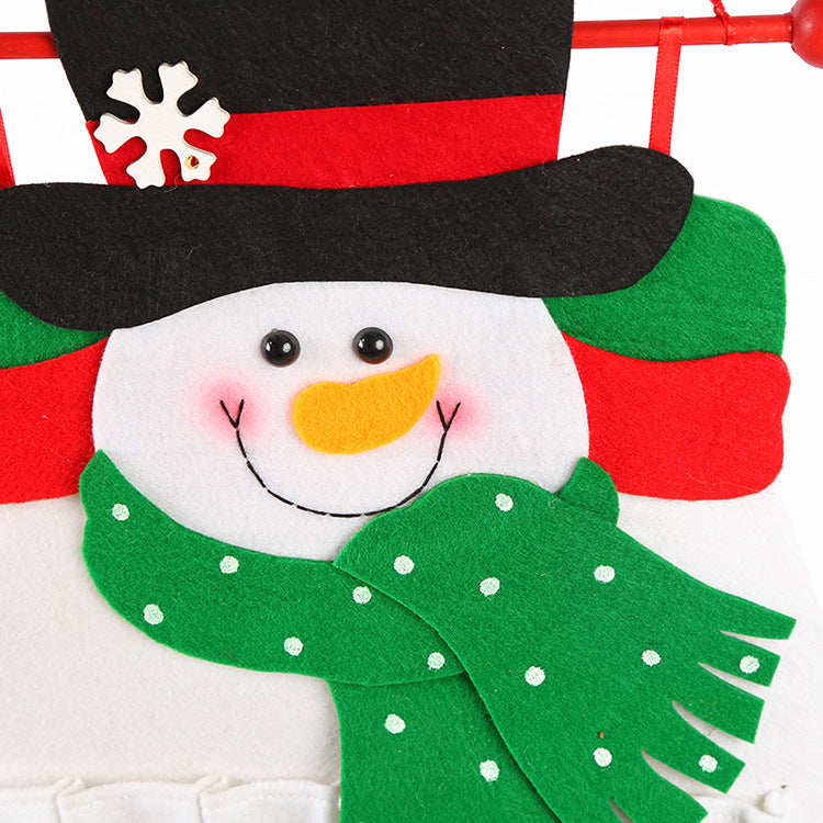 Snowman Advent Calendar - Felt Christmas Countdown with 24 Pockets for Kids, Wall Hanging Decor-Occasions > Christmas > Christmas Decorations-PEROZ Accessories