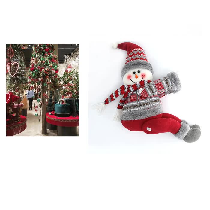 Snowman Curtain Tieback - Festive Plush Christmas Curtain Holder for Holiday Decor 22*44cm 2 PCS-Occasions > Christmas > Christmas Decorations-PEROZ Accessories