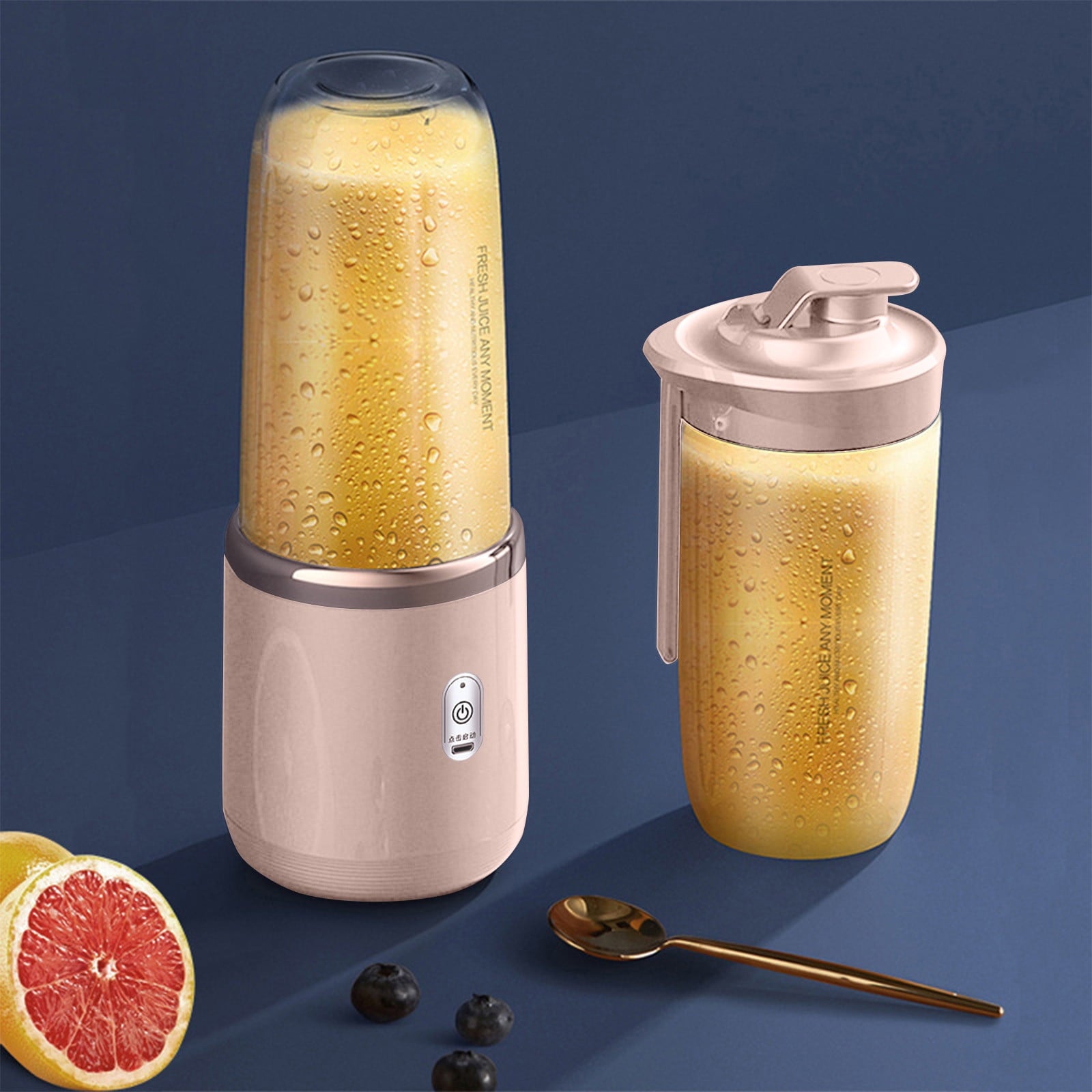 1 x Portable USB Pink Rechargeable Juicer Cup,Portable Blender for Smoothies and Juices - USB Rechargeable, Powerful & Compact-Furniture > Living Room > Coffee Tables-PEROZ Accessories