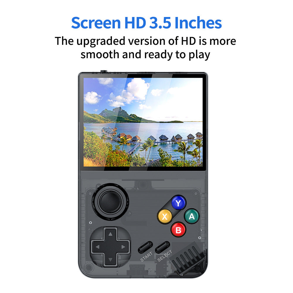 64G Black MPOWN M19 Handheld Gaming Console - Retro Arcade & PSP Emulator, 3.5-Inch HD Screen, TV Connectivity, Portable 3D Gaming Device-Baby & Kids > Baby & Kid&