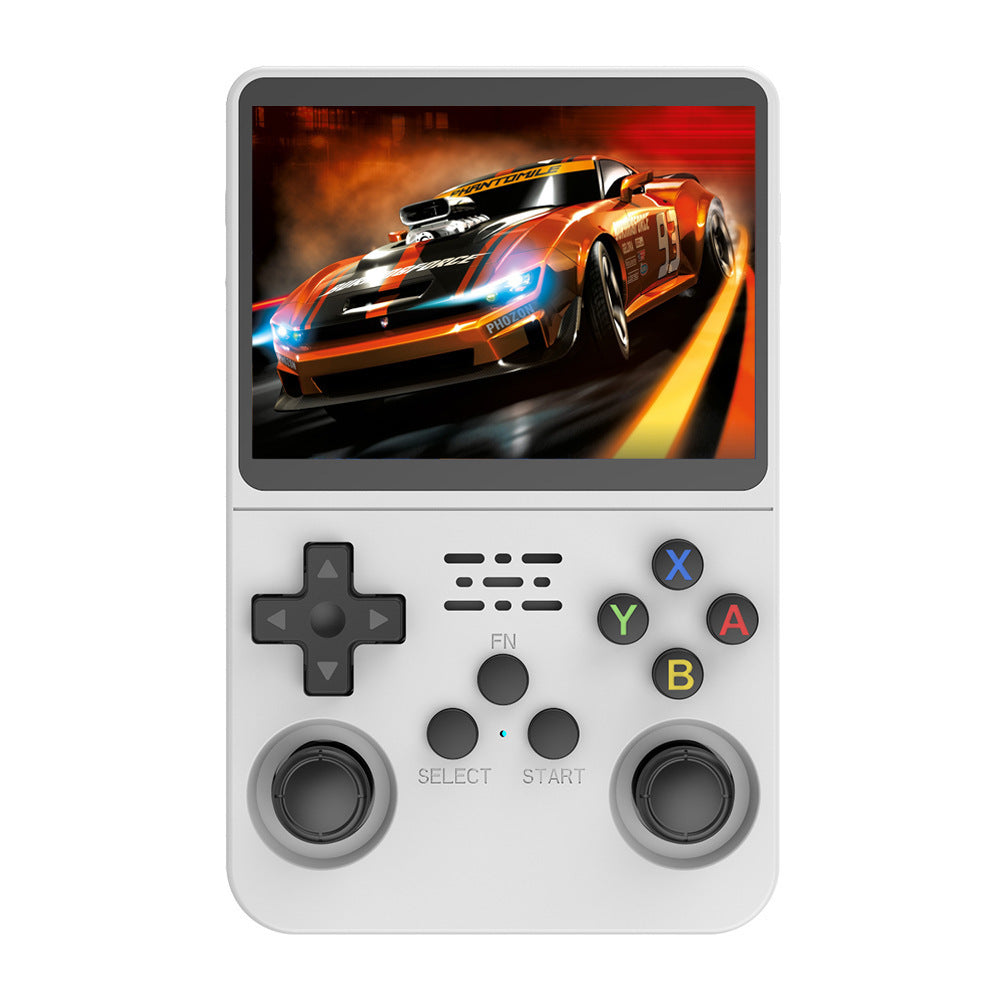 White Retro Portable Gaming Console with 64GB, 2 Memory Card-3D Games, HD Display, and Dual Joysticks-Gift & Novelty > Games > Video Games-PEROZ Accessories