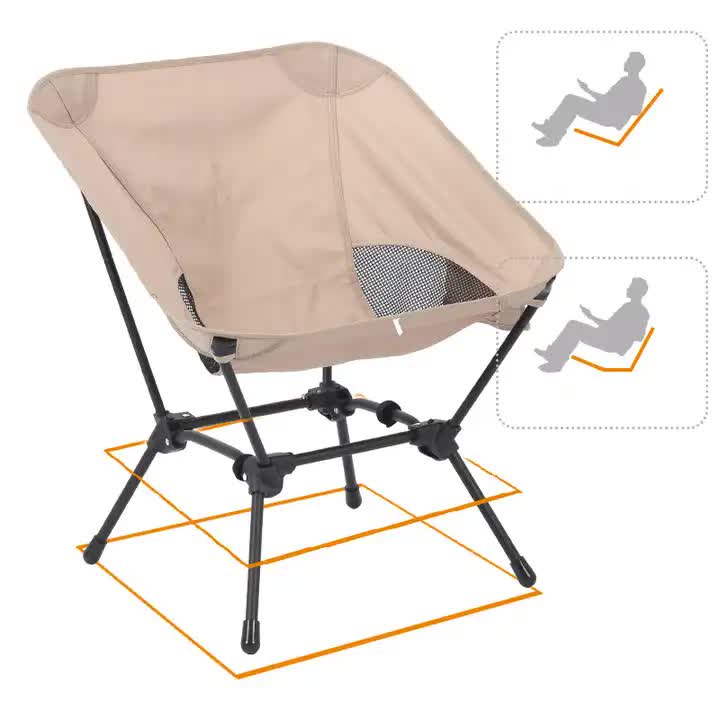 Black Portable Lightweight Folding Beach Chair - Compact Fishing Chair with Square Legs for Outdoor Use-Furniture > Outdoor > Outdoor Chairs-PEROZ Accessories