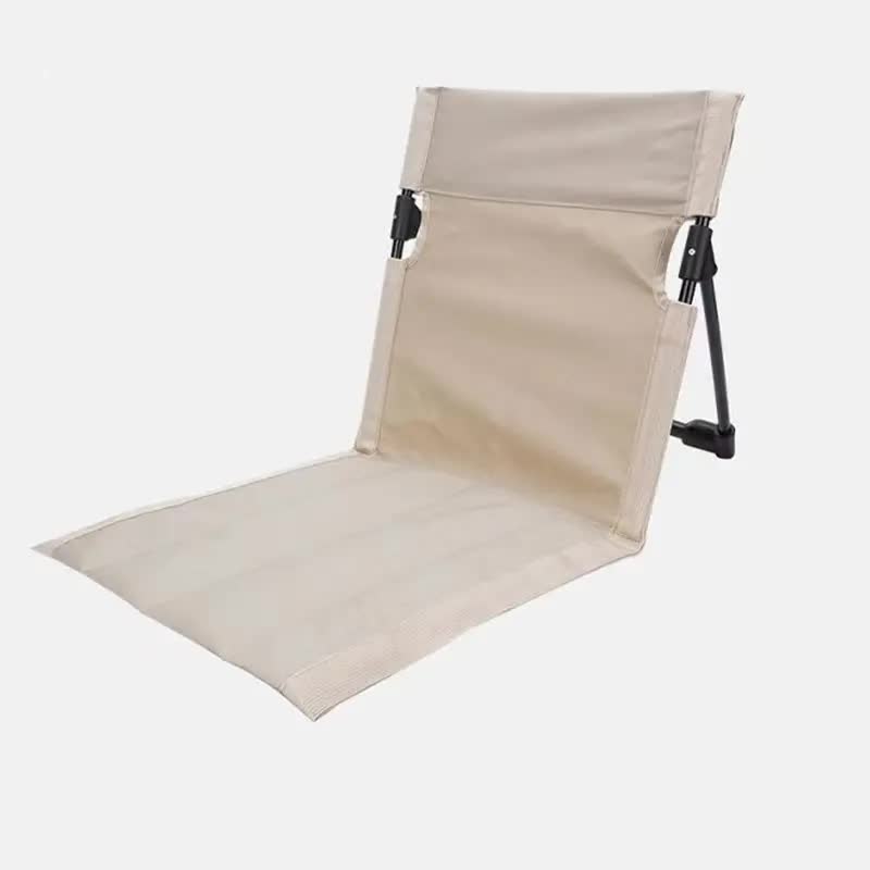 White Outdoor Folding Lawn Chair with Backrest - Lightweight, Portable Camping Chair, Beach & Park Recliner, Easy-to-Carry for Relaxing Outdoors-Furniture > Outdoor > Outdoor Chairs-PEROZ Accessories