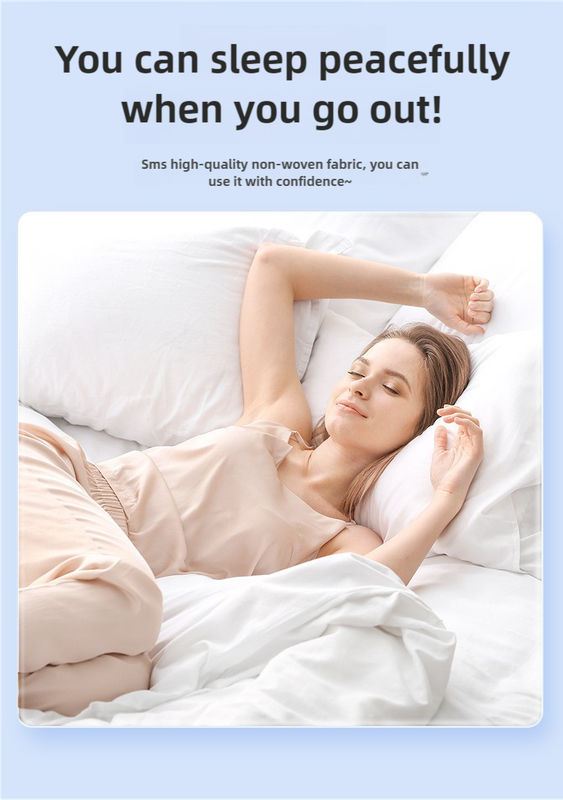 4 Packaging White Disposable Travel Bedding Set - Waterproof & Clean, Soft Non-Woven Fabric, 4 Pieces Set for Twin Beds-Home & Garden > Bedding > Bed Sheets-PEROZ Accessories