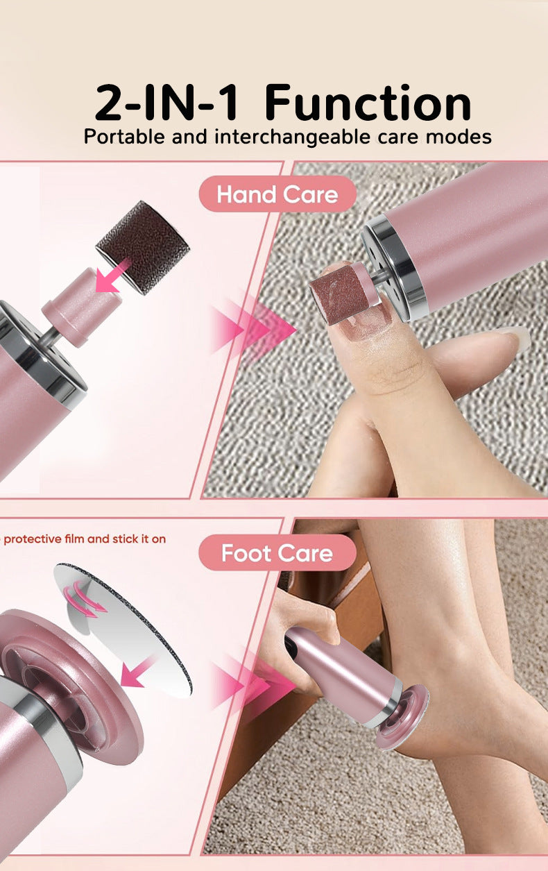 2-in-1 Electric Foot File & Hand Care Tool-Foot Care-PEROZ Accessories