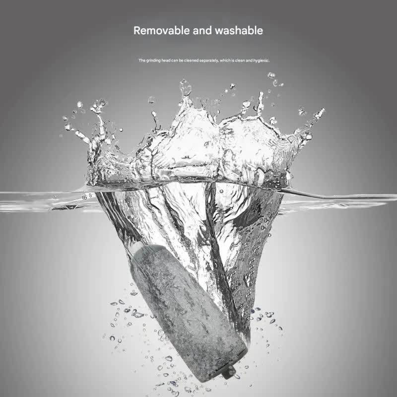 Rechargeable Electric Foot File - Waterproof Callus Remover with Interchangeable Heads(white)-Foot Care-PEROZ Accessories