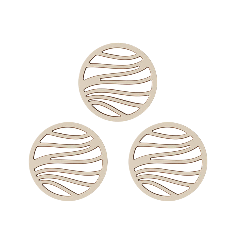 3 pieces of double-layer bowl and dish anti slip circular insulation pad (without bracket)-Home & Garden > Kitchenware > Kitchen Utensils-PEROZ Accessories