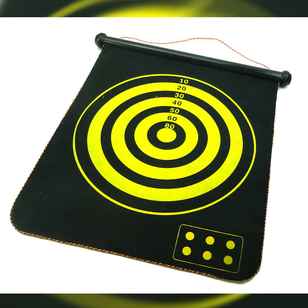 17" Magnetic Rollup Dart Board 6 Darts Large Double Side Dartboard Game-Gift & Novelty > Games > Board Games-PEROZ Accessories