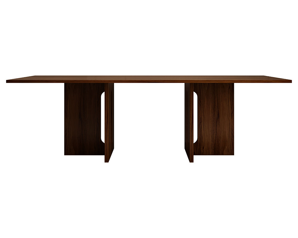 Walnut Melamine Dining Table 8 Seater-Furniture > Dining > Dining Tables-PEROZ Accessories