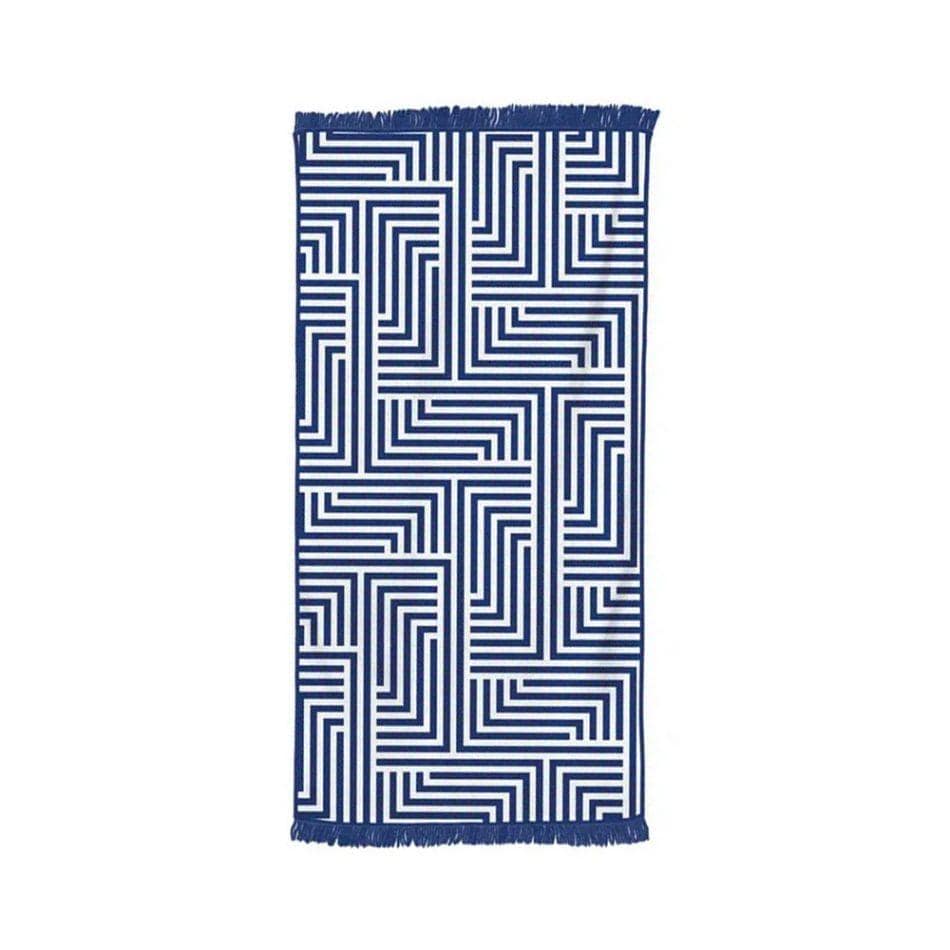 Rectangular Quick Dry Beach Towel with Tassel-Home & Garden > Pool & Accessories > Beach Towels-PEROZ Accessories